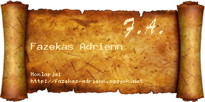 Fazekas Adrienn névjegykártya