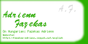 adrienn fazekas business card